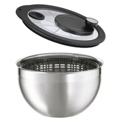 Salatslynge 5,4 L stål/svart