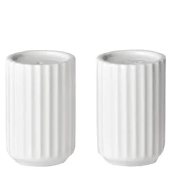 Salt og pepper sett 6 cm hvit