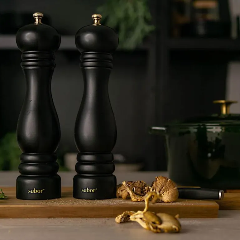 Saltkvern 30 cm matt svart