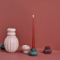 Samsurium lysestake sett 3 deler dark/powder/aubergine