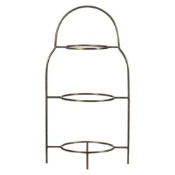 Sana tallerkenstativ antikk messingfarge