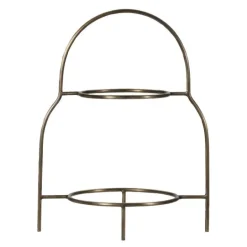 Sana tallerkenstativ antikk messingfarge