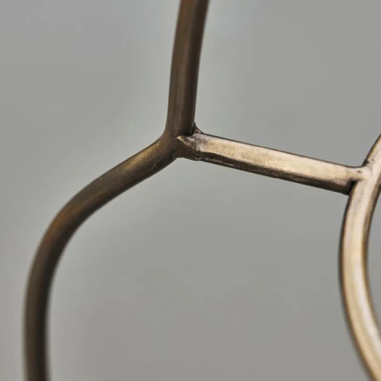 Sana tallerkenstativ antikk messingfarge