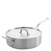 Sautépanne med lokk 26 cm 3,5L rustfritt stål