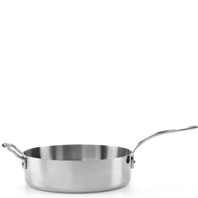 Sautépanne med lokk 26 cm 3,5L rustfritt stål