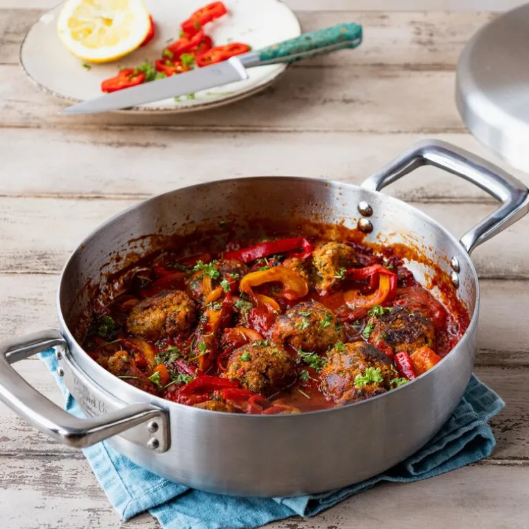 Sautépanne med lokk 26 cm urban rustfritt stål