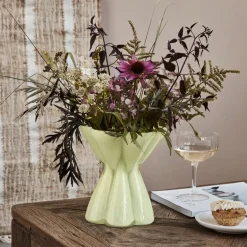 Say vase 21,5 cm gul