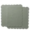 Scallopped tekstilserviett 2 stk 40x40 cm støvgrønn