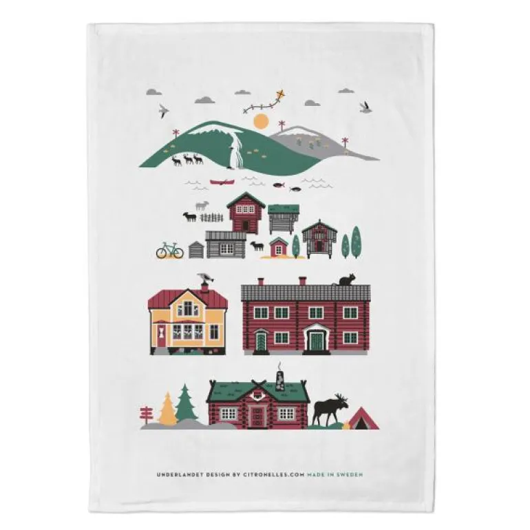 Scandinavian Mountains kjøkkenhåndkle 50x70 cm summer