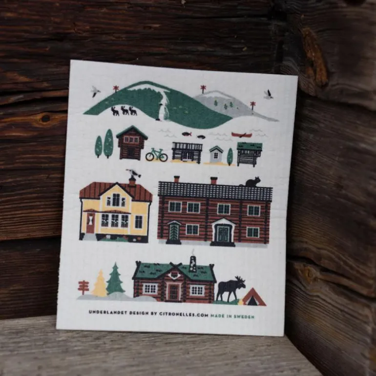 Scandinavian Mountains oppvaskklut 20x18 cm summer