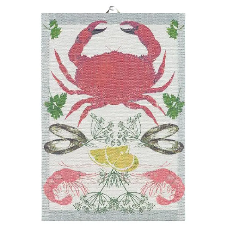 Seafood håndkle 35x50 cm