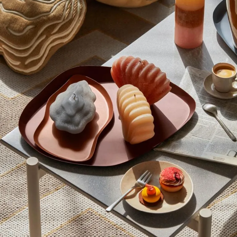 Seashell figurlys Musling 10x15 cm dusty peach