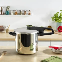 Secure Trendy trykkoker m/dampkurv 8L