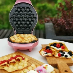 Select boblevaffeljern rosa