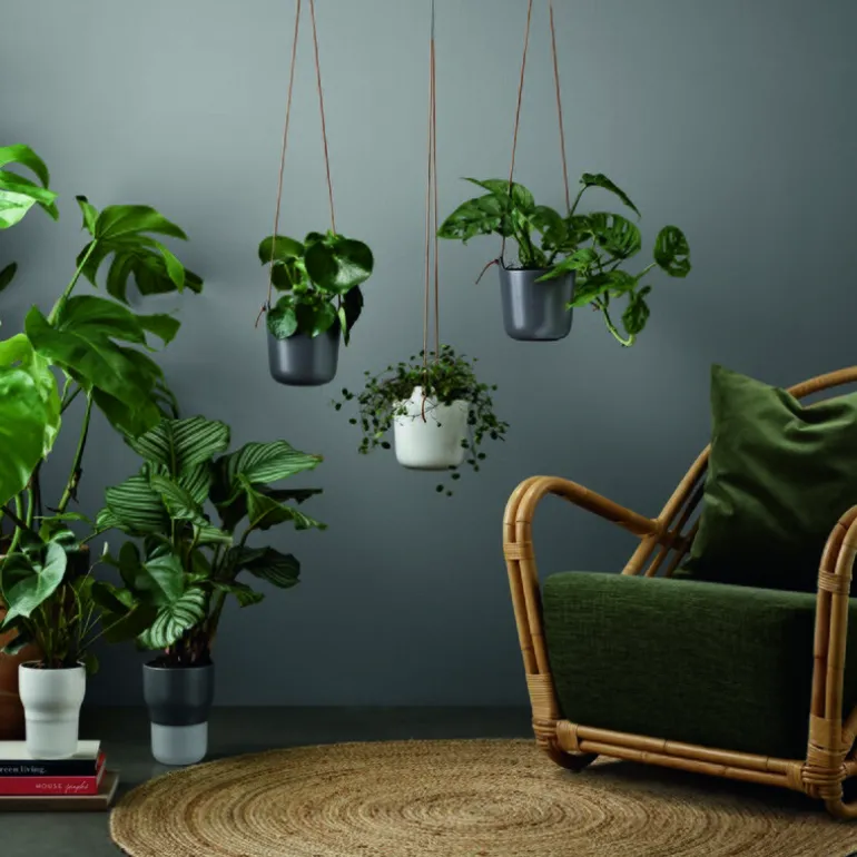 Selvvandende hengepotte nordic grå