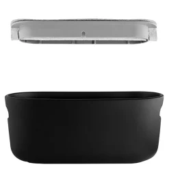 Selvvannende urtepotte 31x13 cm svart