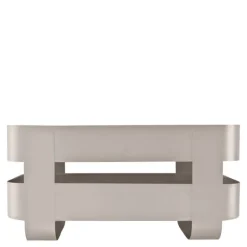 Selvvannende urtepotte 31x15x13 cm stål/hvit