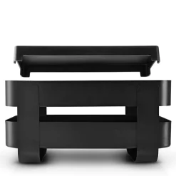 Selvvannende urtepotte 31x15x13 cm stål/svart