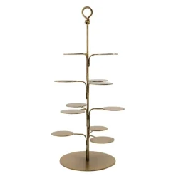 Seny dekorasjonsfat 40 cm antikk messingfinish