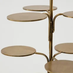 Seny dekorasjonsfat 40 cm antikk messingfinish