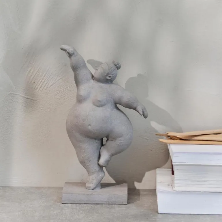 Serafina figur 28,8 cm grå