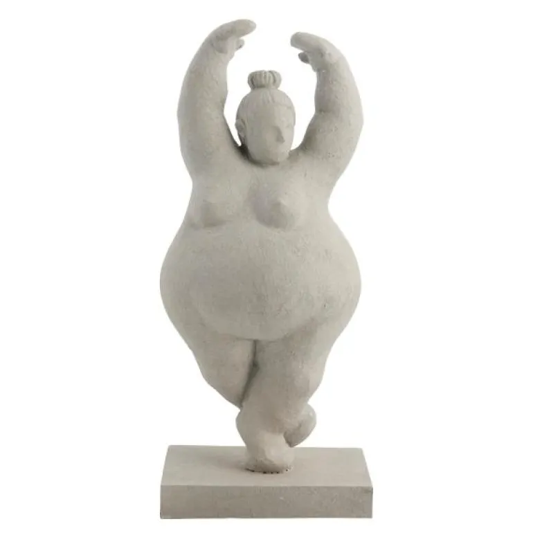 Serafina figur 28 cm grå