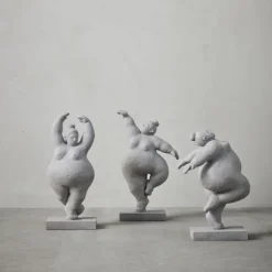 Serafina figur 28 cm grå