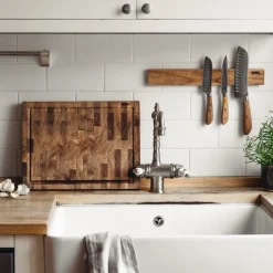 Serveringsbrett 21x55 cm eik