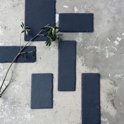 Serveringsbrett 10x30 cm grå