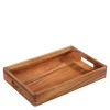 Serveringsbrikke i akasietre 42x28x6 cm