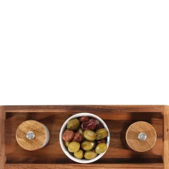 Serveringsbrikke i akasietre 32x12x4,5 cm