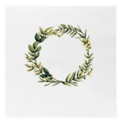 Serviett krans blader 33x33 cm
