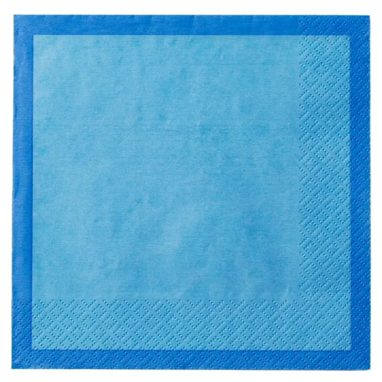 Serviett 33x33 cm 20 stk elektrisk blå