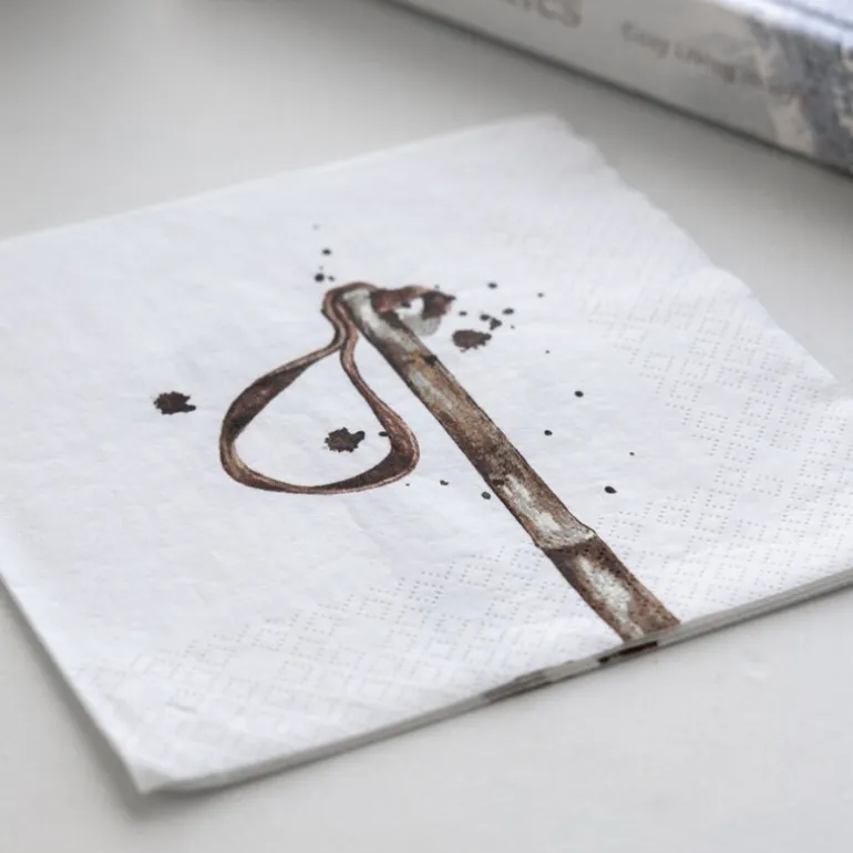 Servietter lunsj 16,5x16,5 cm 20 stk ski trinse