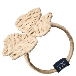 Serviettring firkløver 6x6 cm raffia