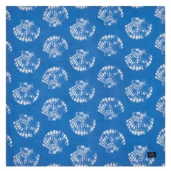 Shell serviett i bomull 50x50 cm blå/hvit