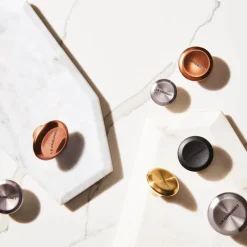 Signature stålknott 57 mm gull