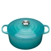Signature støpejernsgryte rund 26 cm 5,3L caribbean