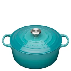 Signature støpejernsgryte rund 26 cm 5,3L caribbean