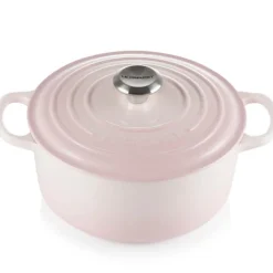 Signature støpejernsgryte rund 24 cm 4,2L shell pink