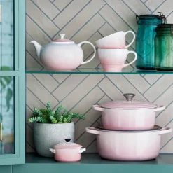 Signature støpejernsgryte rund 24 cm 4,2L shell pink