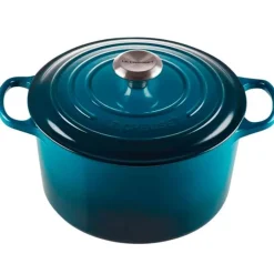 Signature støpejernsgryte rund 24 cm 5L deep teal