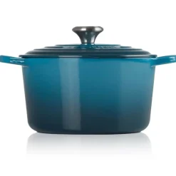 Signature støpejernsgryte rund 24 cm 5L deep teal