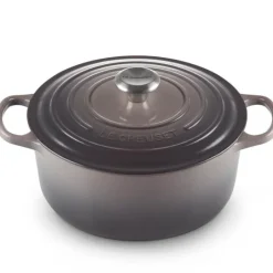 Signature støpejernsgryte rund 5,3L flint