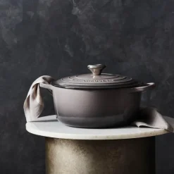 Signature støpejernsgryte rund 5,3L flint