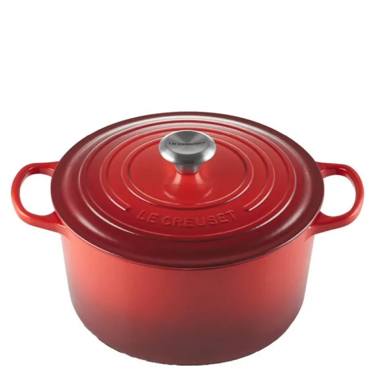 Signature støpejernsgryte rund 26 cm 6,3L cerise
