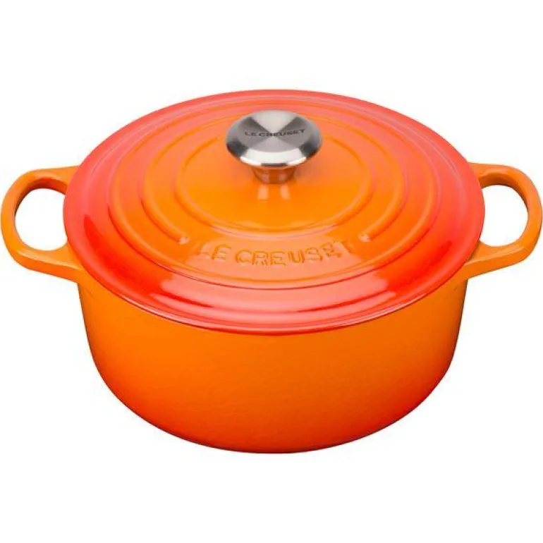 Signature støpejernsgryte rund 26 cm 5,3L volcanic