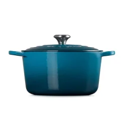 Signature støpejernsgryte rund 26 cm 6,3L deep teal