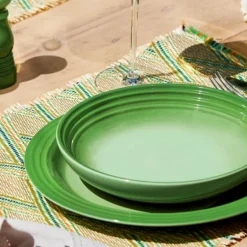 Signature tallerken flat steintøy 27 cm bamboo green