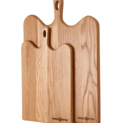 Signerat skjærebrett 46x33 cm eik